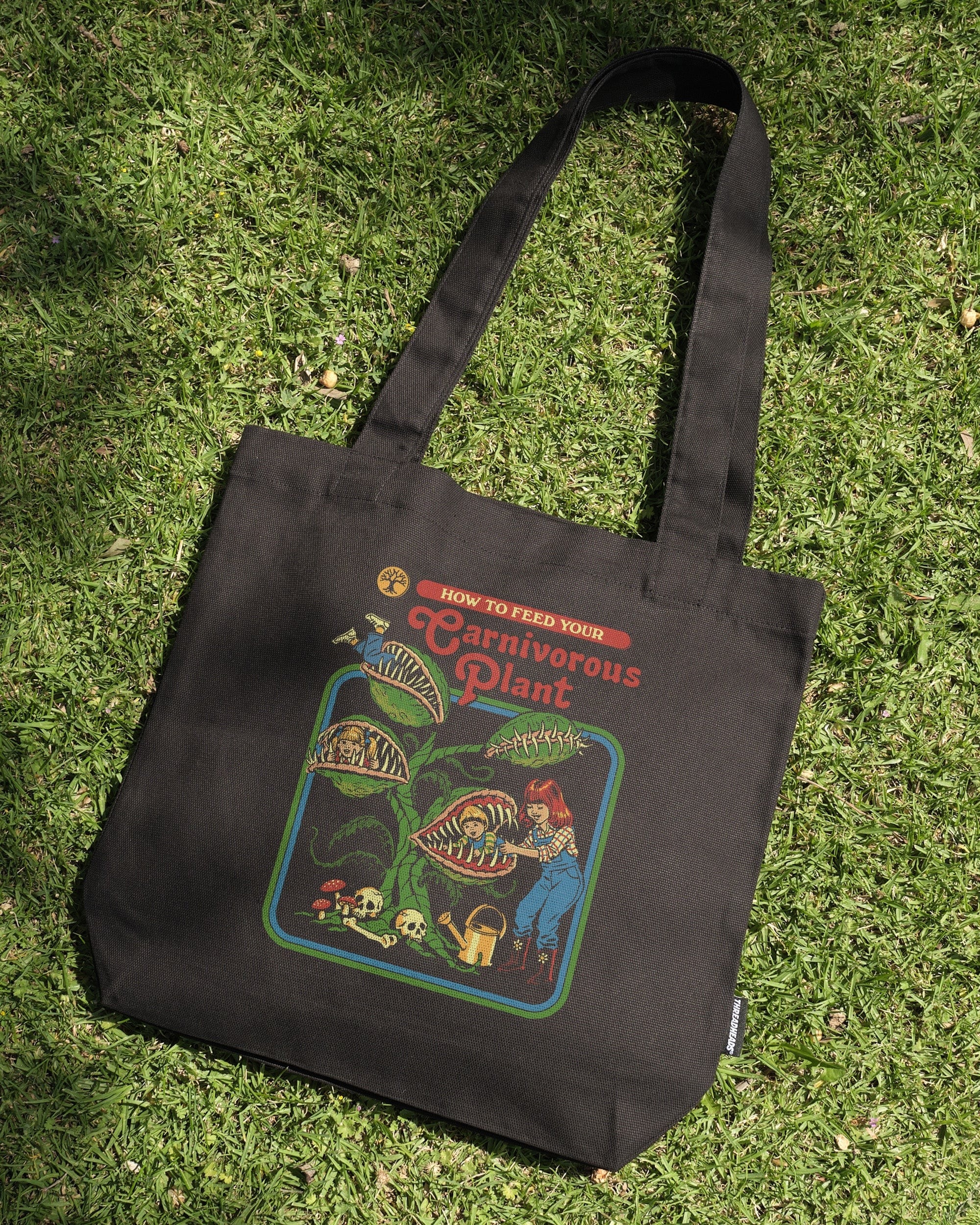 Carnivorous Plant Tote Bag by Steven Rhodes - Premium Cotton Canvas